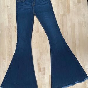 Free People Women's Flared Jeans - Blue